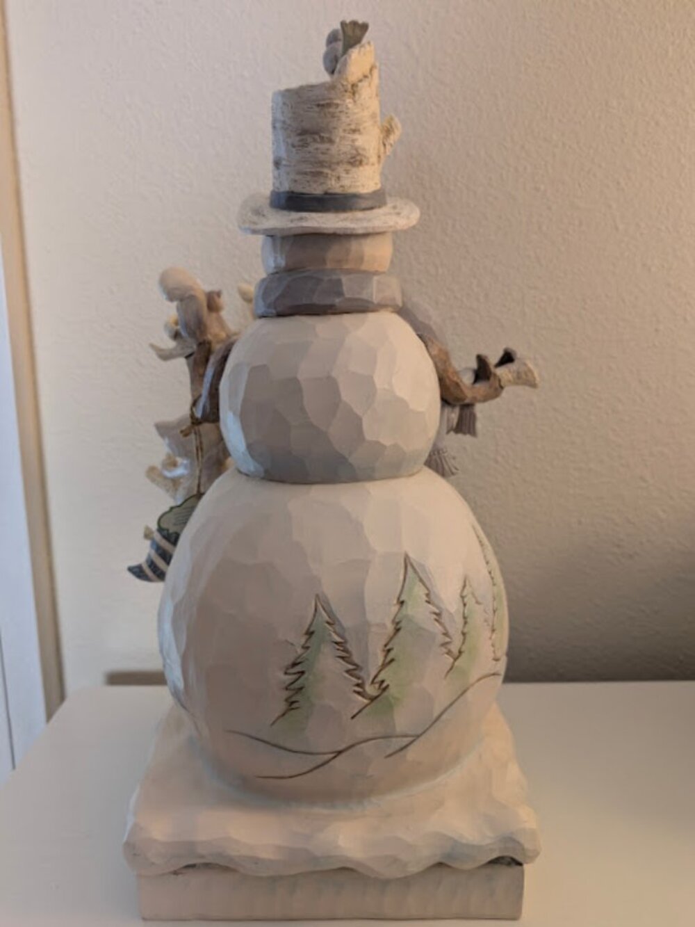 LARGE Jim Shore winter woodland 19” Snowman, beautiful condition, indoor/outdoor - Picture 6 of 10